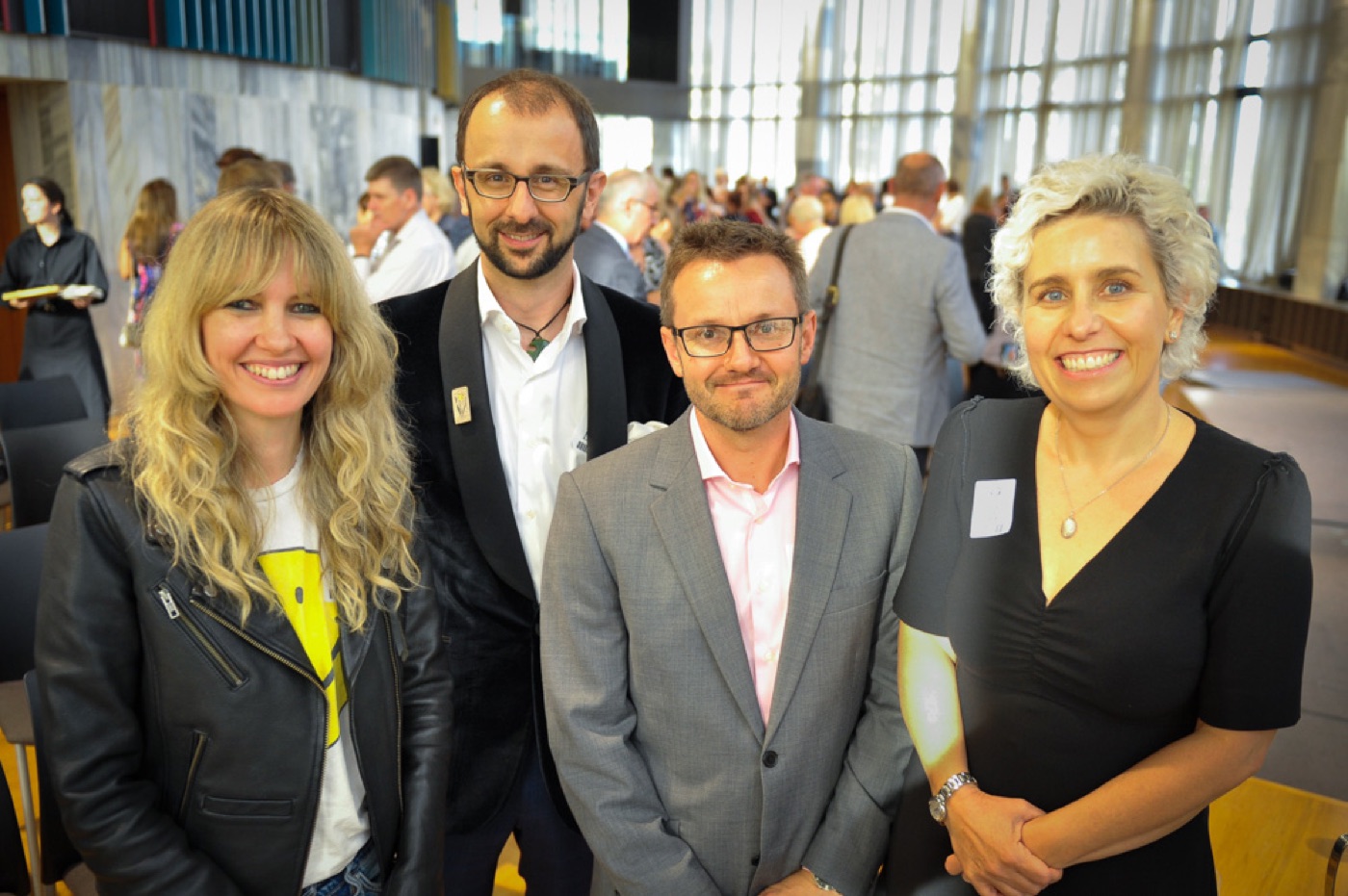 Chris Jackson with colleagues at the Crossroads cancer conference